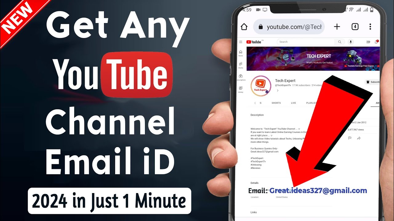 How to Get Any  Channel Email ID 2023