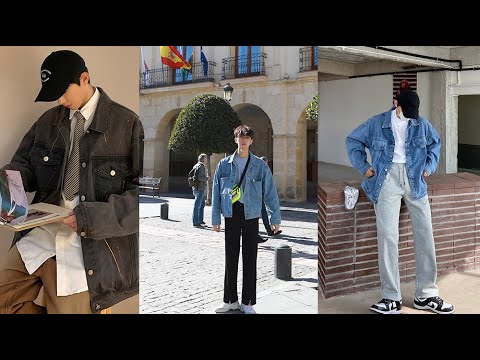 How To Style Denim Jacket in Spring Like Korean Men? | Korean Men Style ...