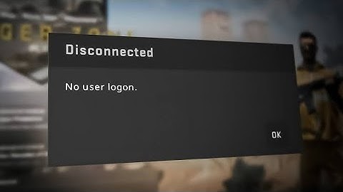 Fix CSGO No User Logon Error | Csgo No User Logon Problem Solve