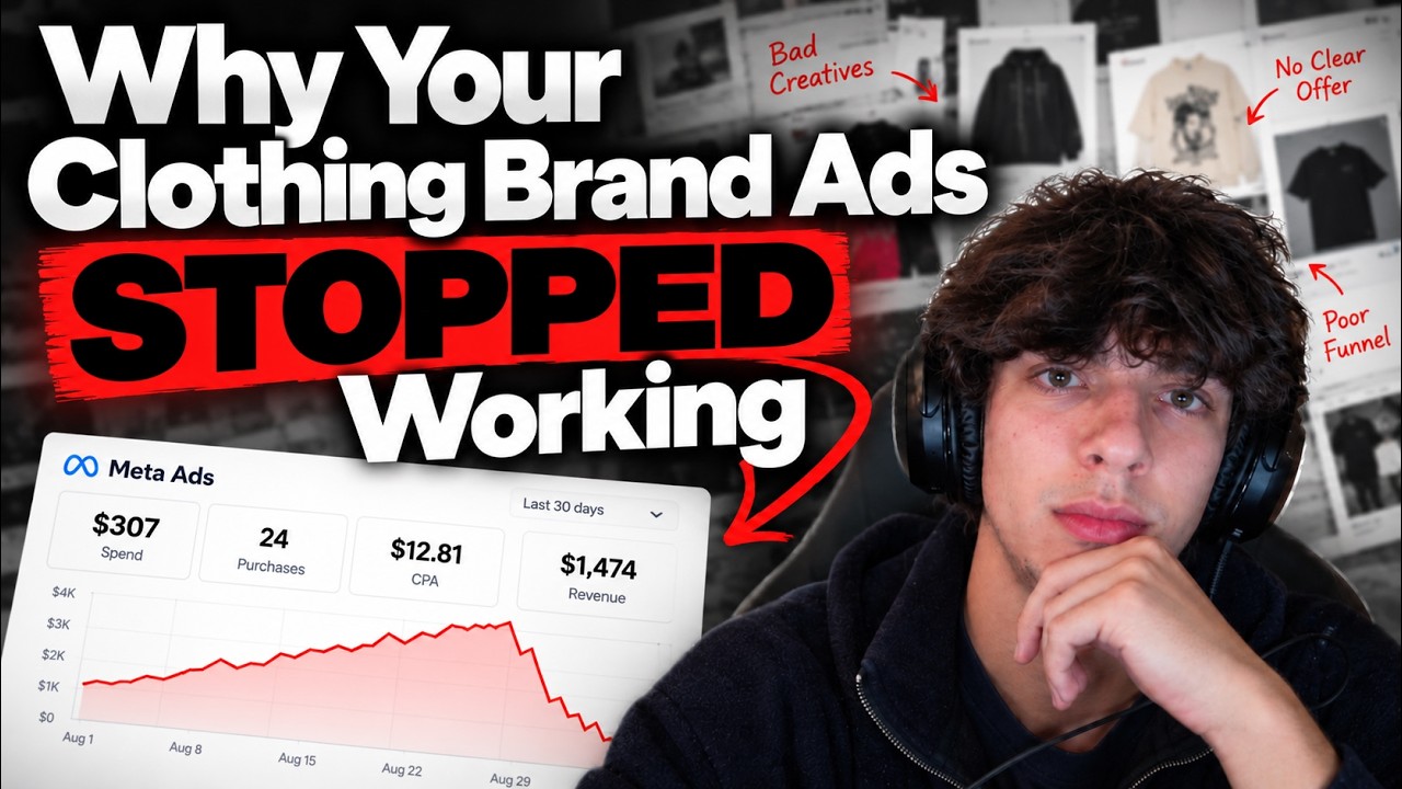 Why your clothing brand Facebook ads stopped working, video by Rio Costa
