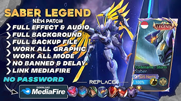 SHARE SCRIPT SKIN SABER LEGEND - CODENAME STORM NO PASSWORD | FULL EFFECT | PATCH TERBARU