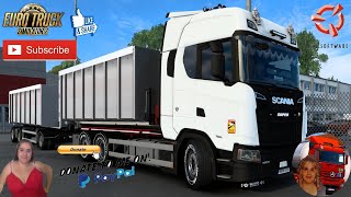 Euro Truck Simulator 2 (1.43) Hooklift addon for Scania NG by Eugene v1.1   DLC's & Mods
