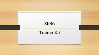 Using 8086 Microprocessor Kit Profile