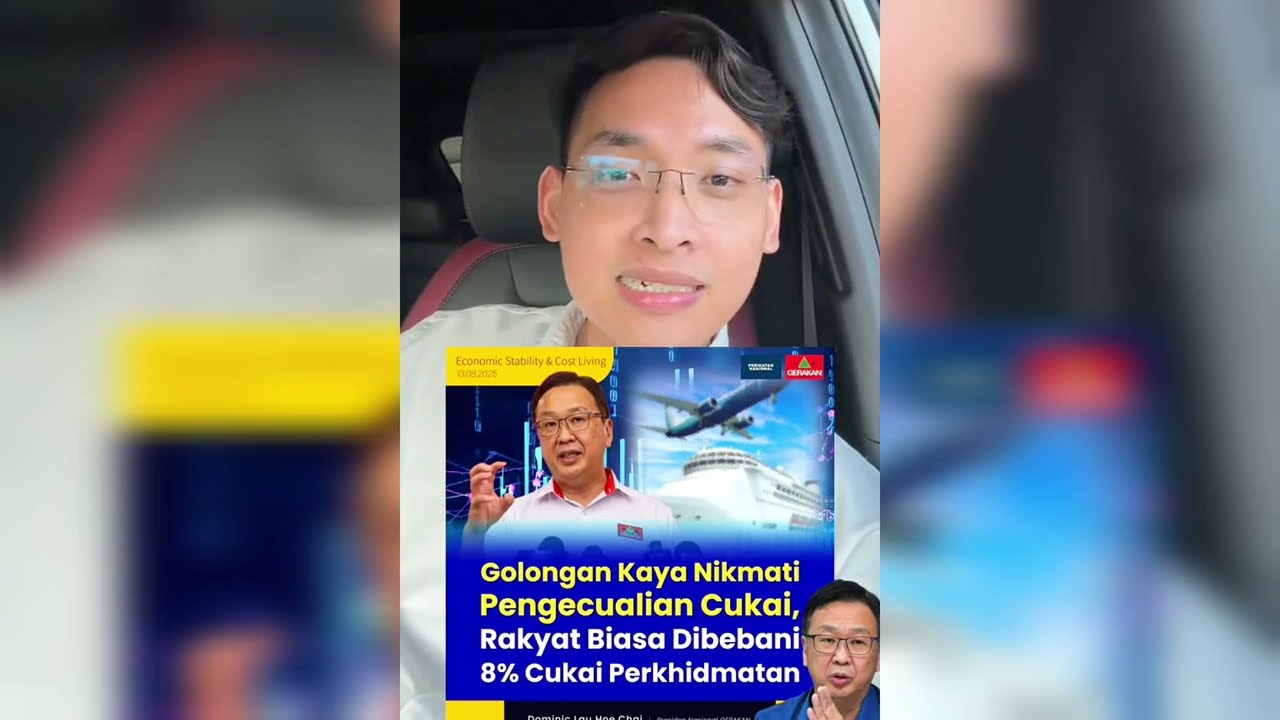 Dominic Lau : Golongan Kaya Nikmati Pengecualian 8% Cukai Perkhidmatan