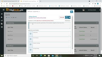 wordpress quiz 3 solution in digiskills || digiskills wordpress quiz 3 batch 9 solution