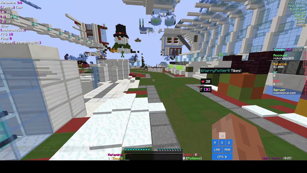 Ketamine Vs CosmicPvP 3 Autoblock Edition