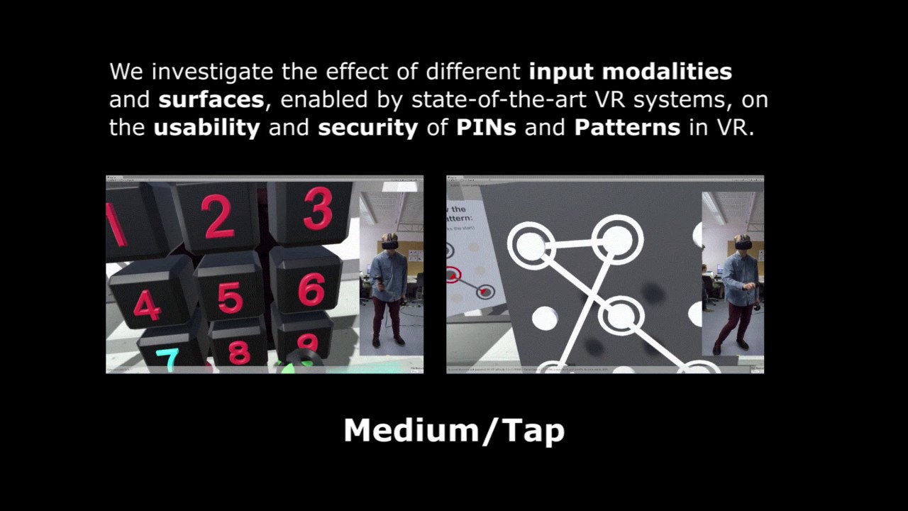 Seamless and Secure VR: Adapting & Evaluating Established ...