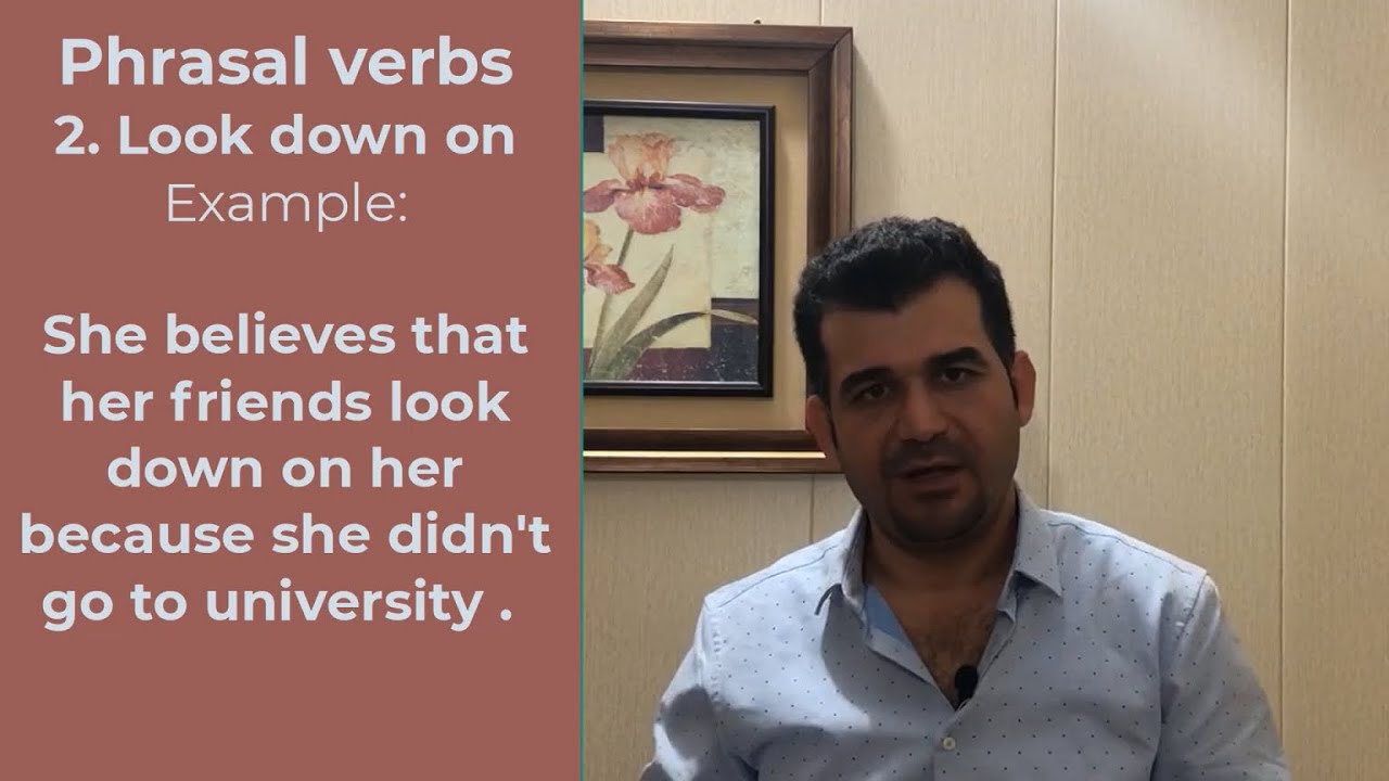 Phrasal verbs: look up to versus look down on someone - YouTube