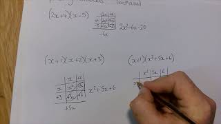 Expanding Brackets Grid Method continued