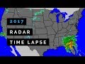 A Year in Weather - 2017 Radar Time Lapse