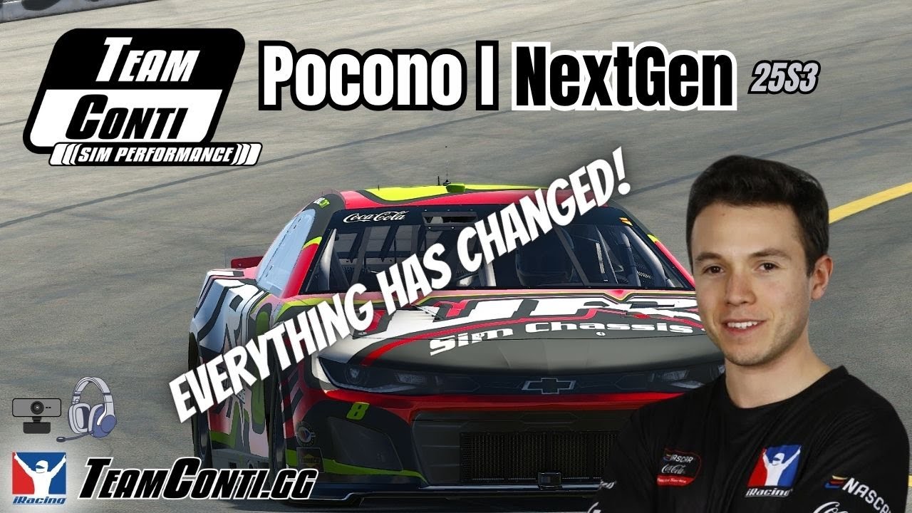 iRacing Pro Track Guide by Team Conti Sim Performance I NASCAR NextGen at Pocono