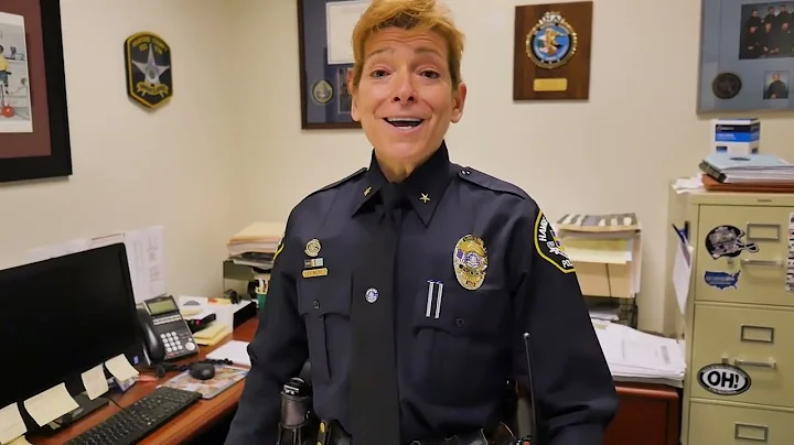 Police Chief Teresa Walter speaks on trash