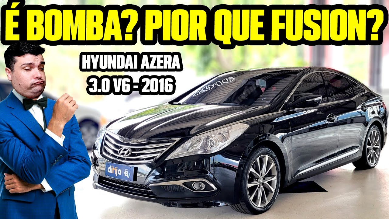 QUASE COMPREI esse CARRO! HYUNDAI AZERA 3.0 V6 2016: LUXO e POTÊNCIA + BARATO QUE HB20S! (Avaliação)