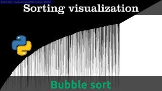 Bubble sort visualization with python 100x speed screenshot 1