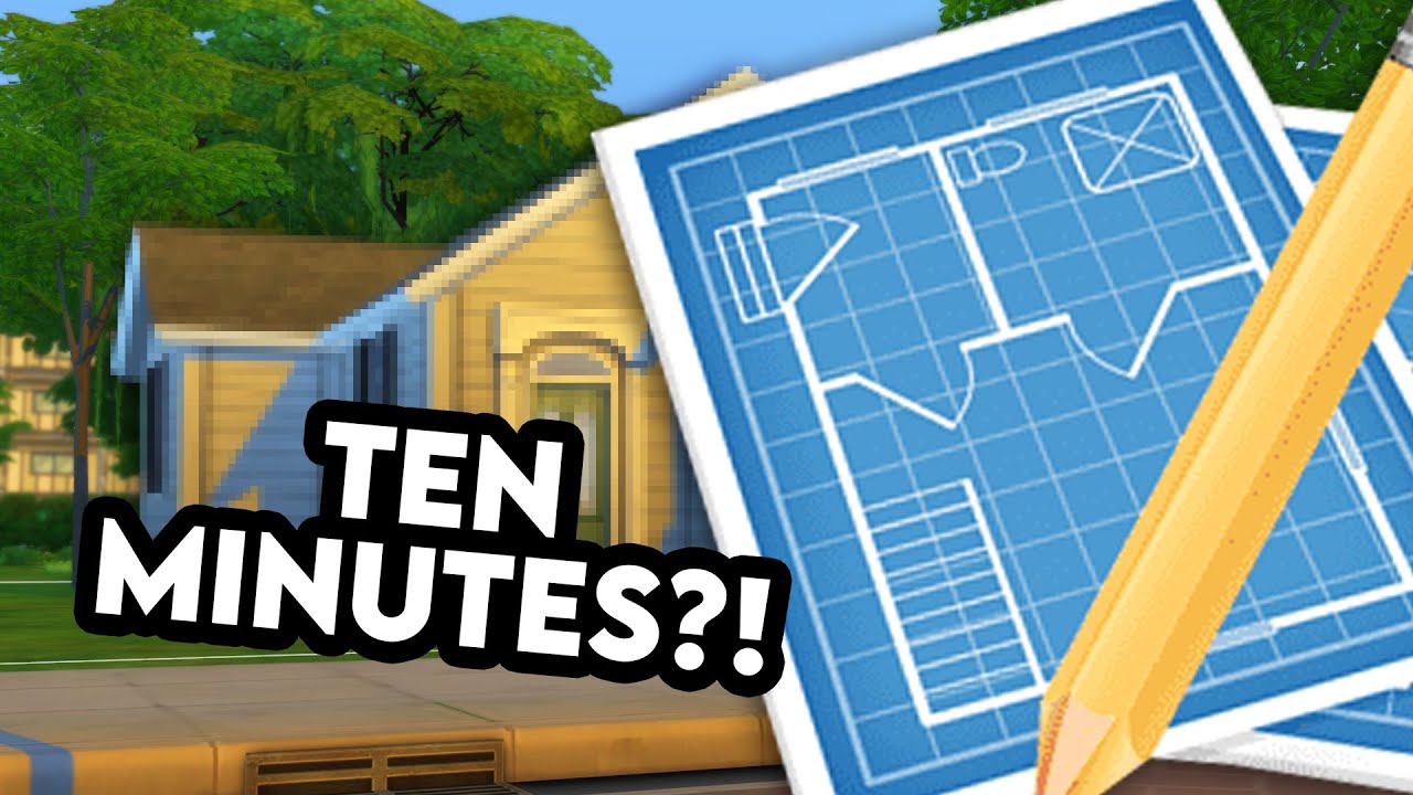 Can I build a house in The Sims 4 in 10 minutes? - YouTube