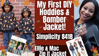 I Made THREE Jackets!!! Simplicity 8418 and Ellie & Mac Zip It Jacket!!!