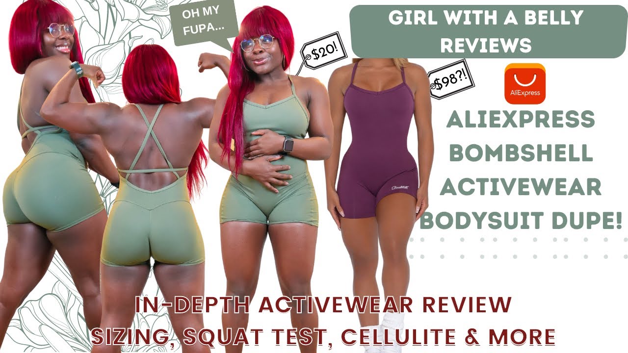 ALIEXPRESS Bombshell Sportswear Bodysuit Shorts DUPE Review 2021