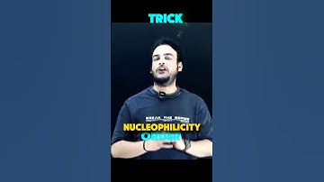 Trick for Nucleophilicity Order | #organicchemistry #neet #neetorganicchemistry #rcsirkanpur