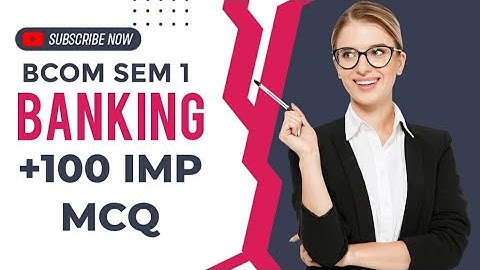 #1 bcom sem1 banking mcq| |gujarati medium| |+100 MCQ|Techtach| #vnsgu #bcom #mcq