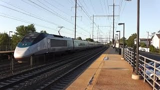 Evening NJ Transit and Amtrak trains at Edison part 3