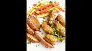 Spicy Dilly Mustard Wings #easyrecipes #cookingathome #wingnight #chickenwings