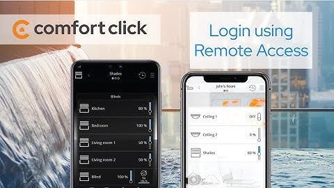 How to connect remotely to ComfortClick after activating Remote Access