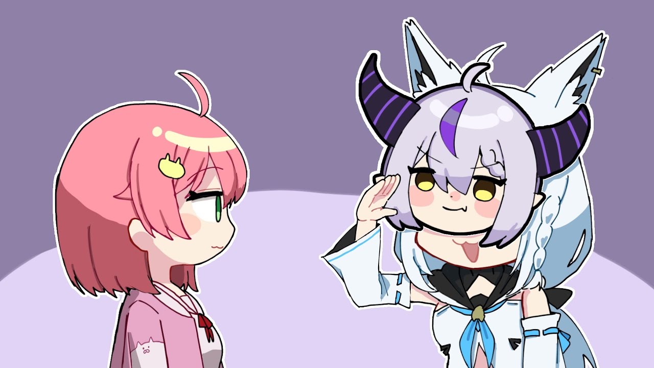 【激似】ラプラスの声真似を披露するフブさん【ホロライブ手描き切り抜き/白上フブキ/さくらみこ】