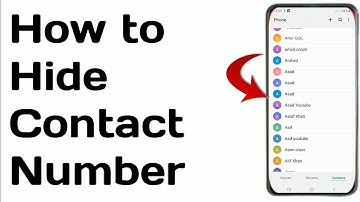 How to hide contact from contact list on an android phone 2021 || Technical J
