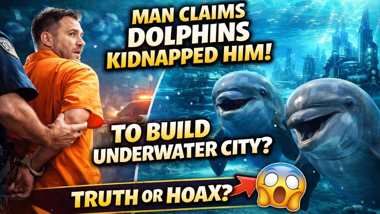 Man Claims Dolphins Kidnapped Him to Build an Underwater City… Truth or Hoax? 🌊🐬