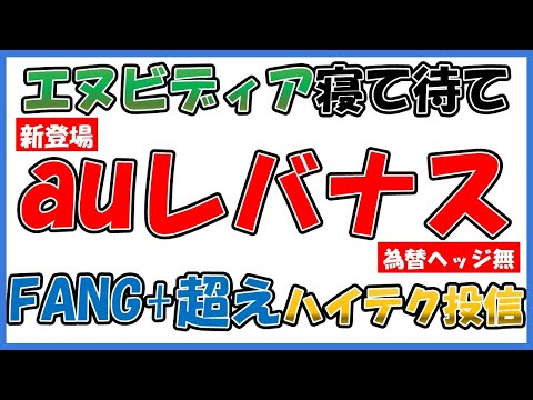 FANG+超えハイテク投信auレバナスキタ【エヌビディアの次決算までauAMレバレッジNASDAQ100為替ヘッジ無し投資信託はいかが？】