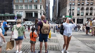 NYC Walk | NY Public Library to Greenwich Village via 7th Avenue in July 2024