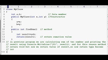 C Sharp tutorial || Part3 || Method Return Some Value||