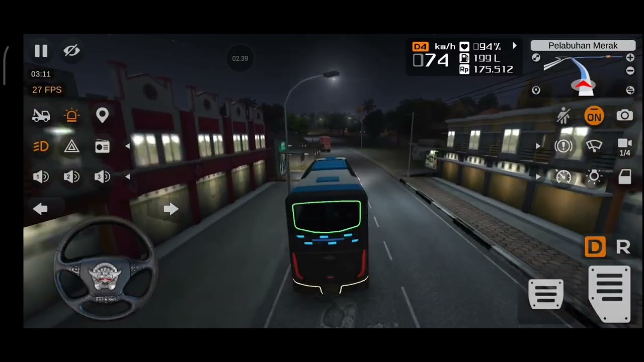 Narik perdana Jakarta - Merak #bussimulatorindonesia #bus3dgame #busmania #drivermuda 