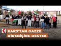 Kars&#39;tan Gazze direnişine destek