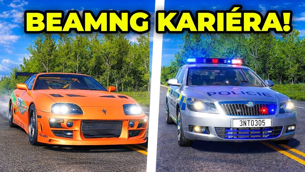 ZLODEJ vs POLICAJT - BeamNG Drive Kariéra