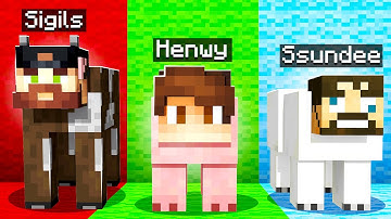 MORPHING into MOBS in MINECRAFT HIDE & SEEK!