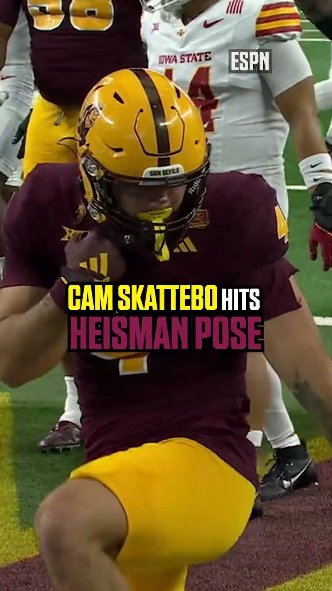 Cam looking for an invite to NYC ? #camskattebo #Collegefootball #heisman #asufootball #asu