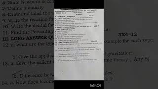 10th Science Unit test