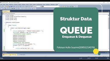 Program Fungsi QUEUE (Enqueue dan Dequeue) pada C# || Fatasya Aulia Suyono