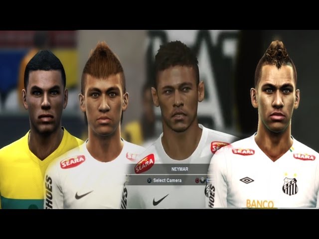 Imagem do novo PES 2014 tem Neymar jogando no Santos