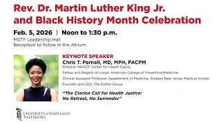 Rev. Dr. Martin Luther King Jr. and Black History Month Celebration