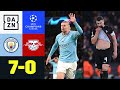 Manchester City - RB Leipzig 7:0 | UEFA Champions League | DAZN Highlights