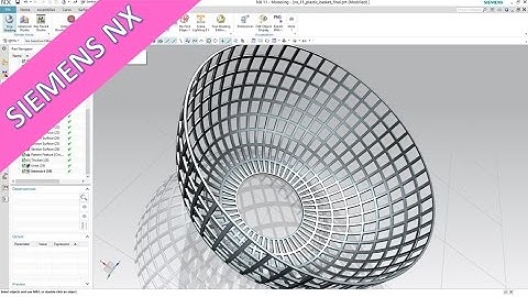 Plastik basket - simple solution - Siemens NX 11 Training - Part Design