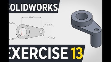 SolidWorks Exercise 13 | Intermediate 3D Model Tutorial