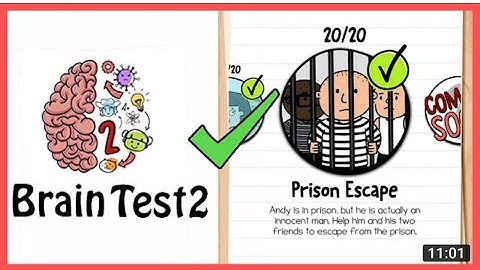 Brain Test 2 Tricky Stories PRISON ESCAPE All Level 1-20 Solution or Walkthrogh