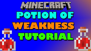 How to make a splash potion of weakness in MINECRAFT