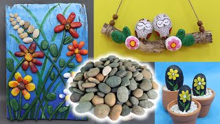 7 Stone craft ideas | Home decorating ideas handmade with stones