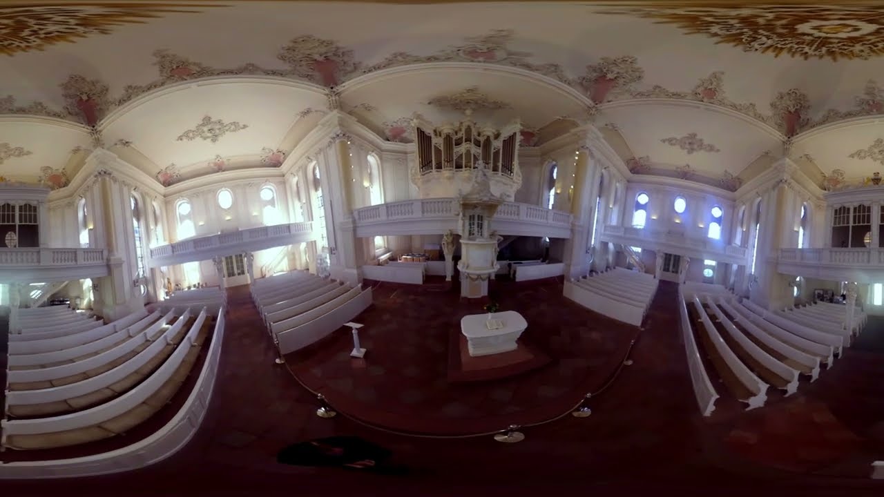 die Ludwigskirche eines der schönsten Barockgebäude in Saarbrücken Einblick in VR 360