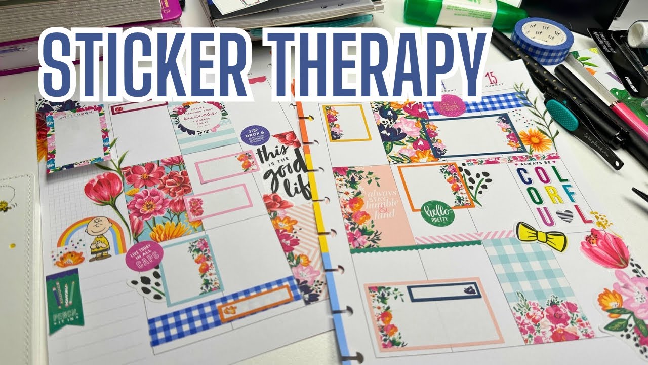 Планируйте вместе со мной с помощью наклеек Happy Planner: сеанс творческого ведения дневника.