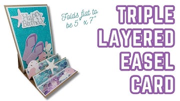 5x7 Triple Layered Easel Card